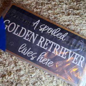 NWOT -Golden Retriever sign